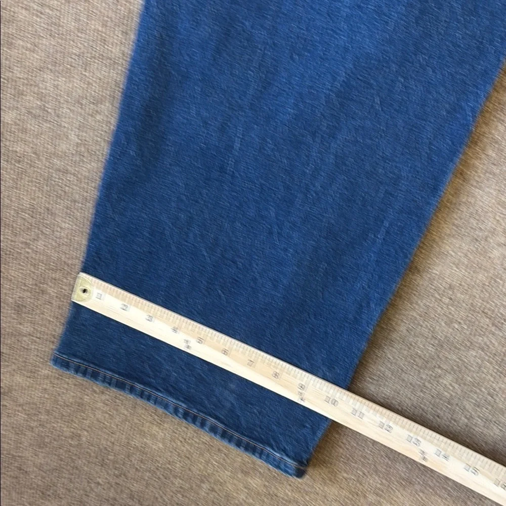 J. Crew Full Length Wide Leg Jeans Button Fly Blue Denim Women Size 33 NWT New